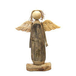 Anioł z surowego drewna duży 40cm